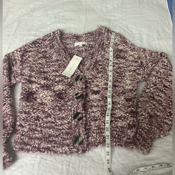 Adyson Parker Textured Knit in Purple and Cream - Picture 3 of 9